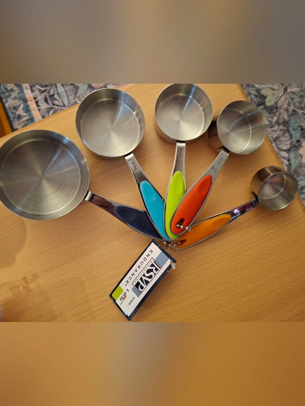 RSVP International Endurance Stainless Steel 5pc Measuring Cup Set CCUP-5